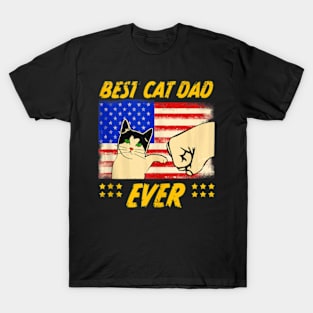 Best Cat Dad Ever Cat Daddy Father Day T-Shirt